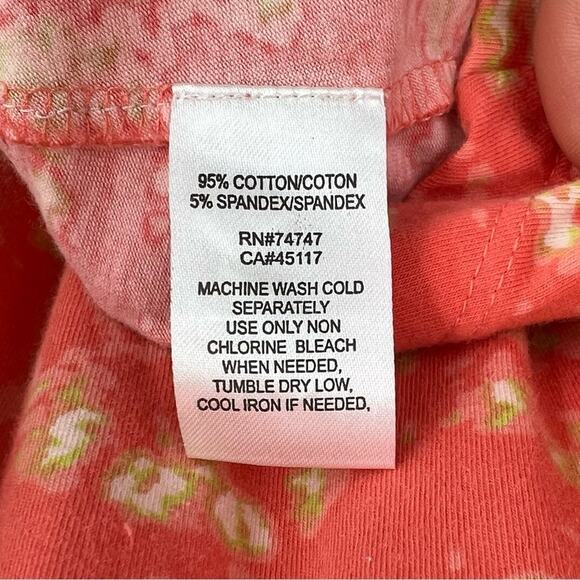 Natural Reflections orange scoop neck high low hem ikat sleeveless dress large - Picture 7 of 8